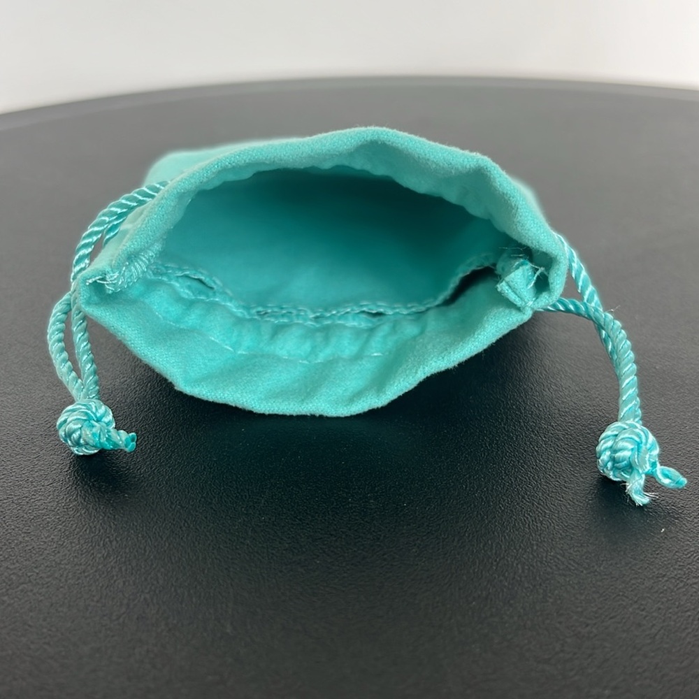 Tiffany & Co. Small Pouch Blue Dust Bag Satchel Jewelry Protector 3”x3” NWOT - Picture 5 of 6